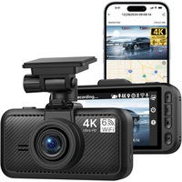 Camera auto DVR Miofive Dash Cam Front, S1 4K/2160P UHD, WiFi & GPS (SD Card NU este inclus)