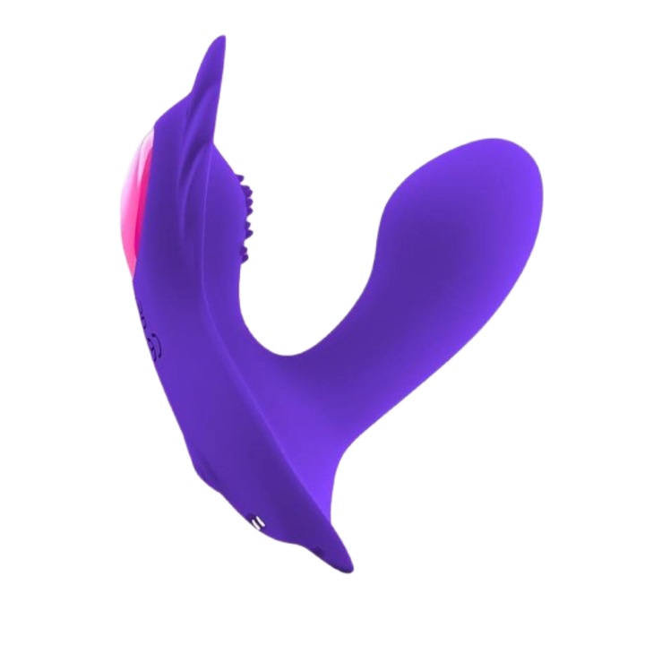 Vibrátor, 9 üzemmód, vízálló, 10,5 cm, lila