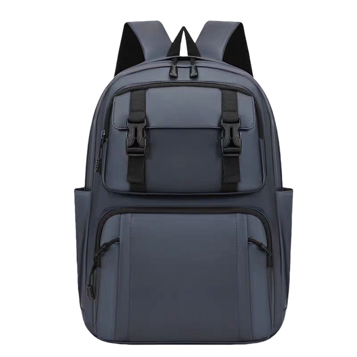 Ученическа или туристическа раница, с приставка за количка, ZY-G04, сива, 45 x 31 x 17 cm