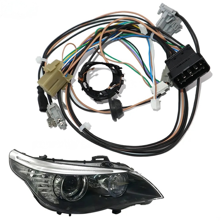 Cablaj far dreapta pentru BMW Seria 5 E60, E61 Facelift cu AFS (2007 - 2010) - E6001-AFS Right