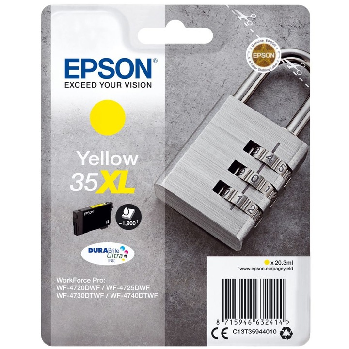 Epson T3594 (35XL) Yellow tintapatron, 205866, Patron