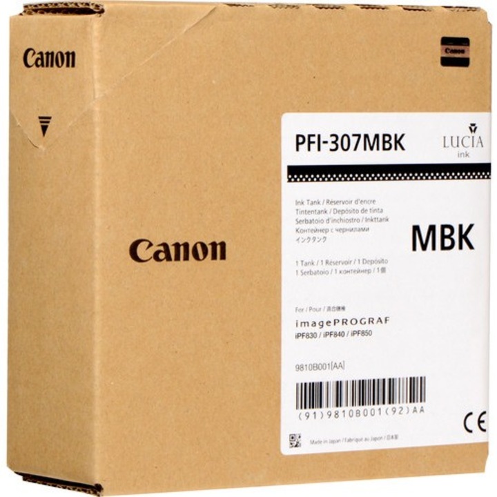 Canon PFI-307MBK tintapatron Eredeti Fekete (9810B001)
