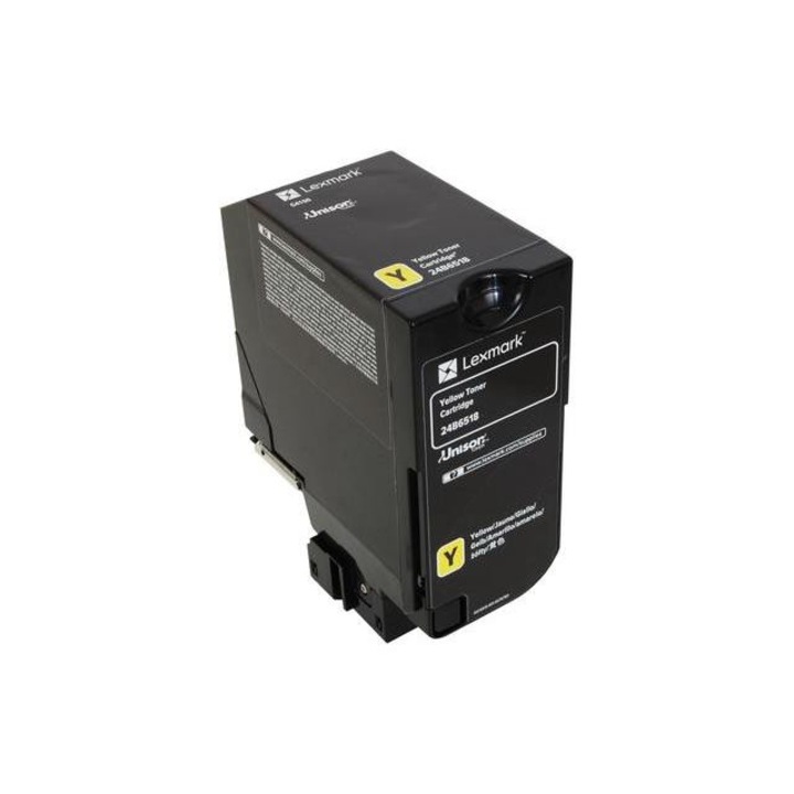 Toner original, Lexmark, 24B6518, Galben