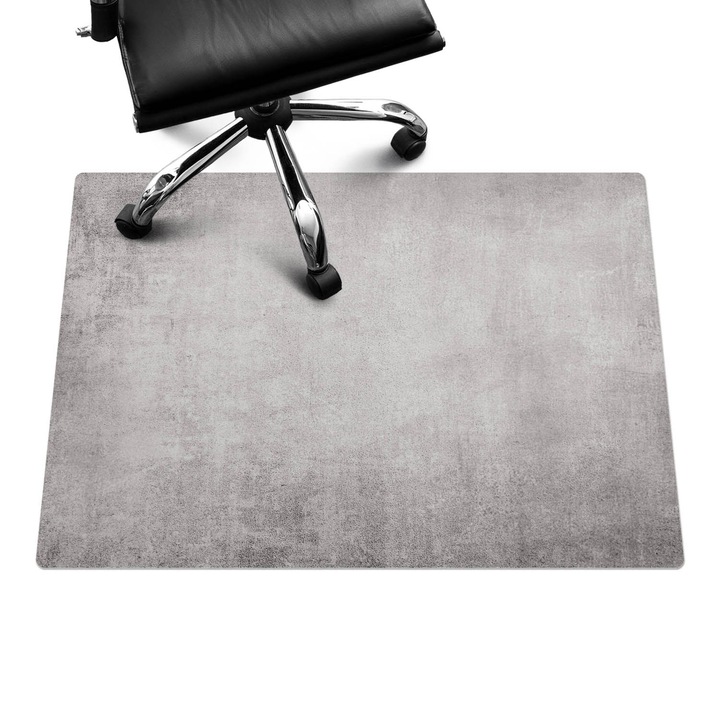 Szék szőnyeg, Wallfluent, Beton textúra, Szürke, 100x70 cm, 010250310010100019881