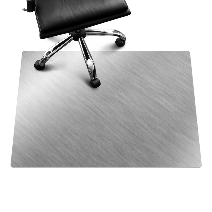 Székalátét, Wallfluent, Fémes textúra, Szürke, 100x70 cm, 010250310010100027269