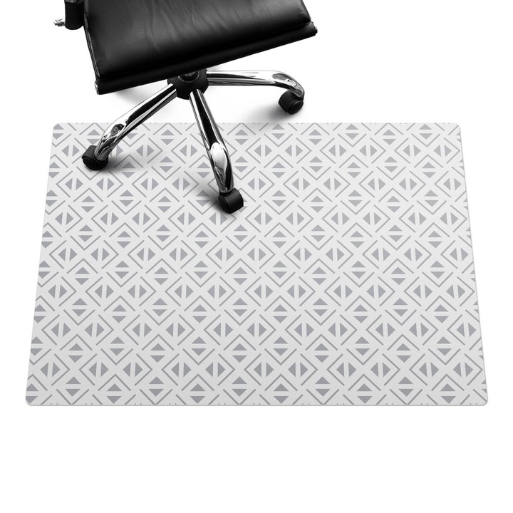 Székalátét, Wallfluent, Geometriai minta, Szürke, 100x70 cm, 010250310010100033413