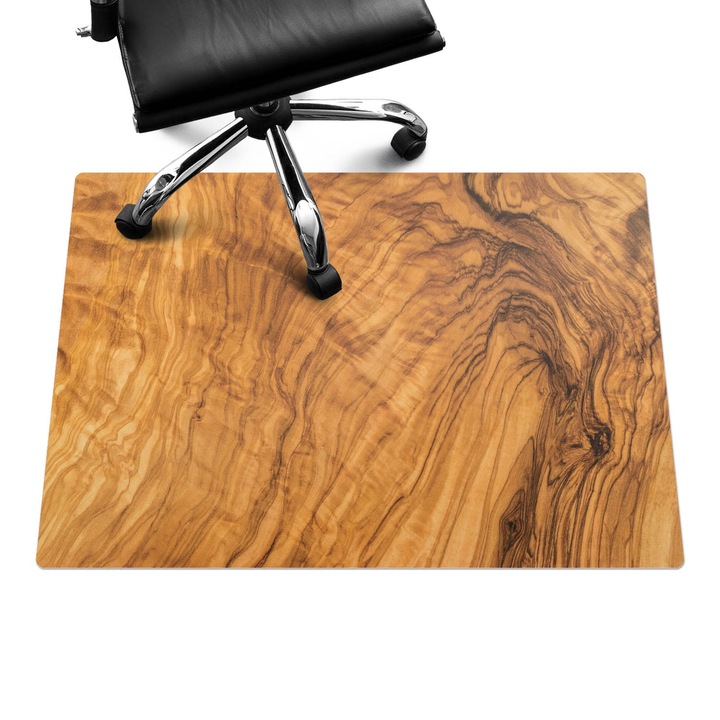 Szék szőnyeg, Wallfluent, Fa erezet, Barna, 100x70 cm, 010250310010100057127