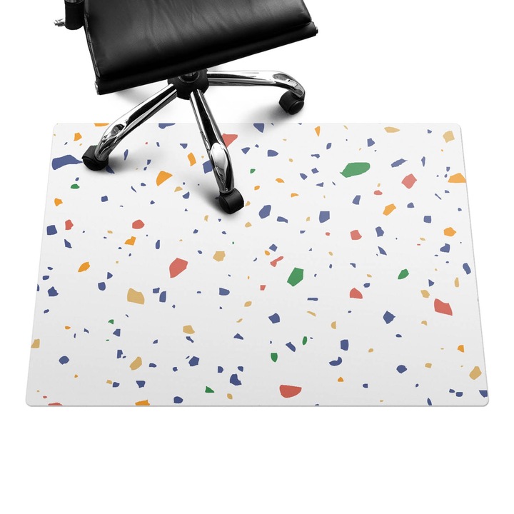 Székalátét, Wallfluent, Színes konfetti, Többszínű, 100x70 cm, 010250310010100077393