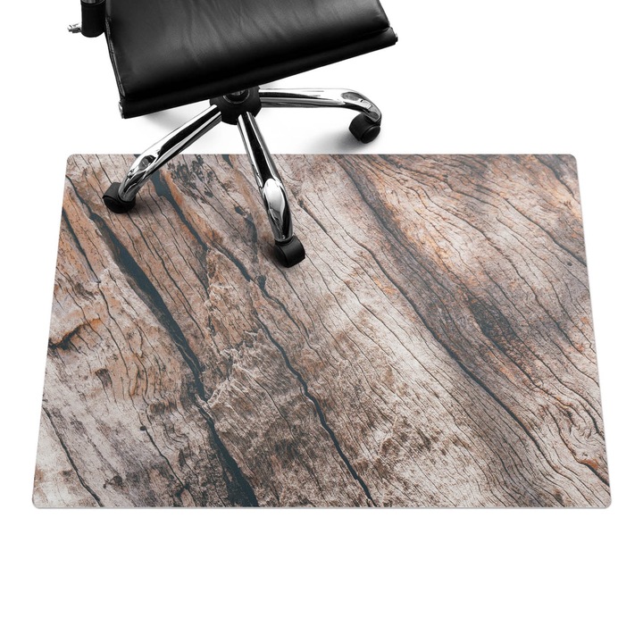 Székalátét, Wallfluent, Fa erezet, Barna, 100x70 cm, 010250310010100077260