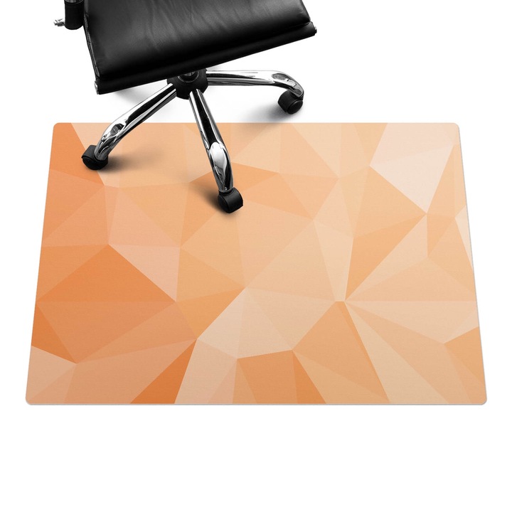 Székalátét, Wallfluent, Geometriai minta, Narancssárga, 100x70 cm, 010250310010100088548