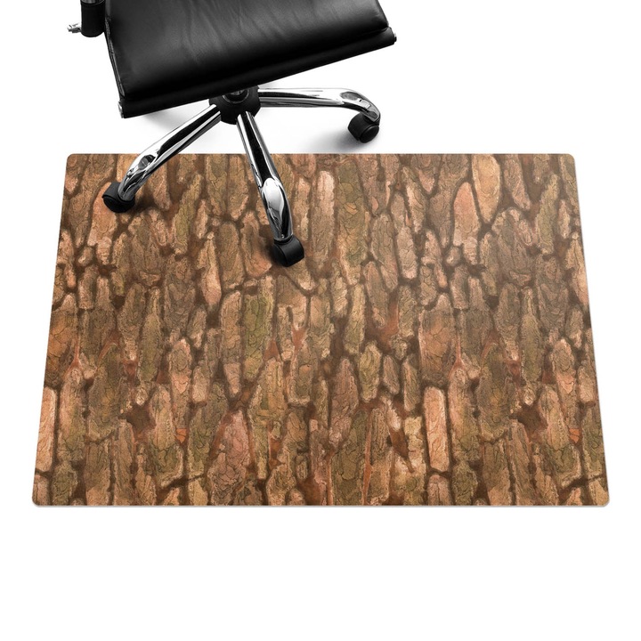 Székalátét, Wallfluent, Természetes fakéreg, Barna, 100x70 cm, 010250310010100282530