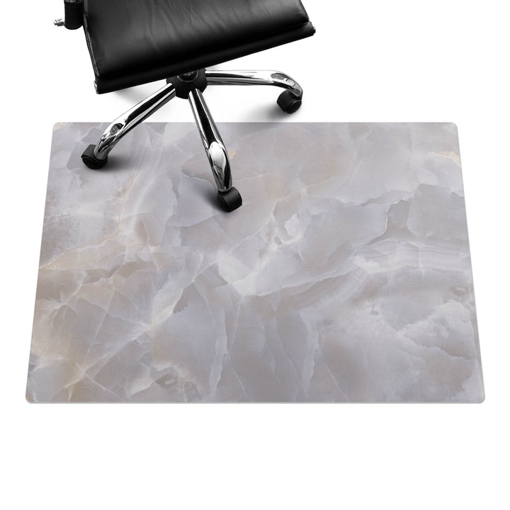 Székalátét, Wallfluent, Márvány hullámok, Szürke, 100x70 cm, 010250310010100282607