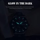 Ceas barbatesc pentru barbati business, Hggzeg, Cronograf, Mecanism cu quartz, 60g, Luminosi, Impermeabilizare 30 m, Reglabil, Design Elegant, Rezistent la zgarieturi, Analog, Afisare data, General, Aliaje, 43 * 21* 12 mm, Negru