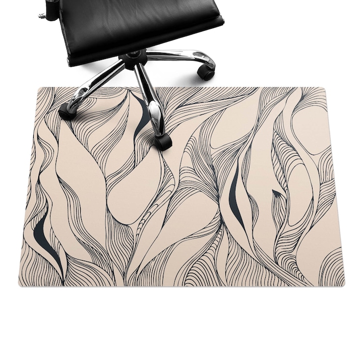 Székalátét, Wallfluent, Absztrakt vonalak, Bézs, 100x70 cm, 010250310010100282801