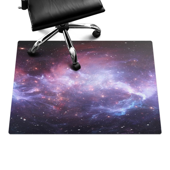 Irodai szék szőnyeg, Wallfluent, Űrköd, Lila, 100x70 cm, 010250310010100282888