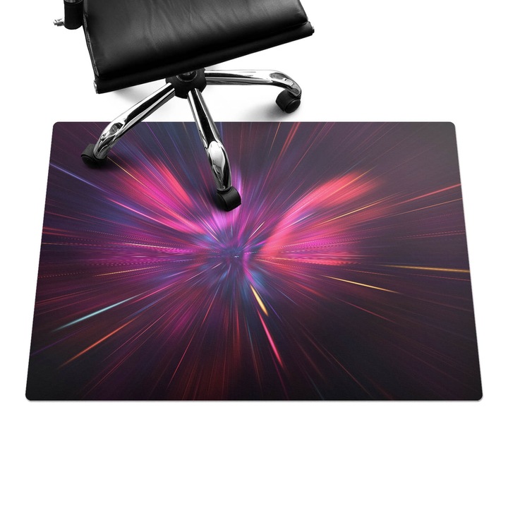 Szék szőnyeg, Wallfluent, Kozmikus fáklyák, Lila, 100x70 cm, 010250310010100282898