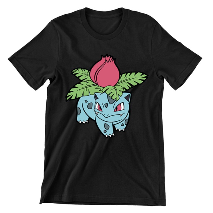 Gyerek póló, Pokemon Universe, Ivysaur, fekete, Fekete