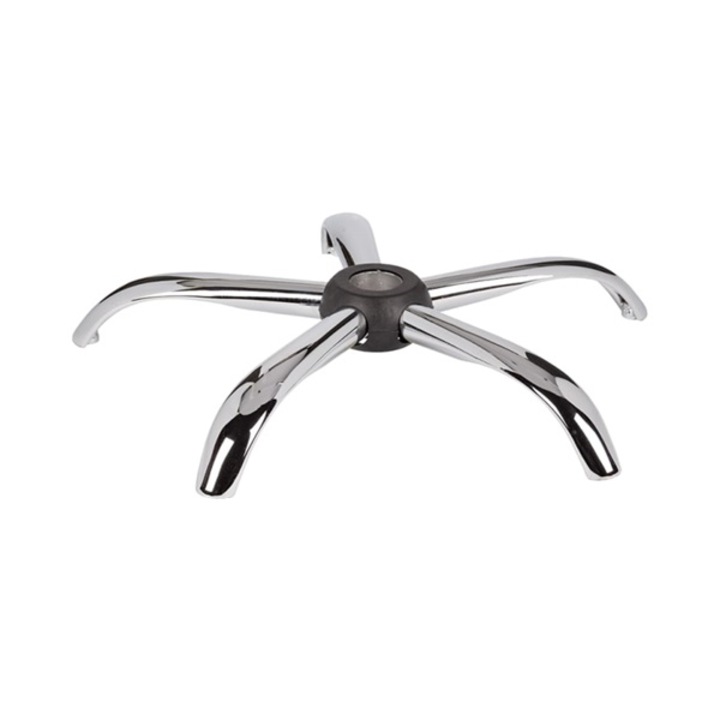 Baza pentru scaun directorial, metal, 60 cm, argintie