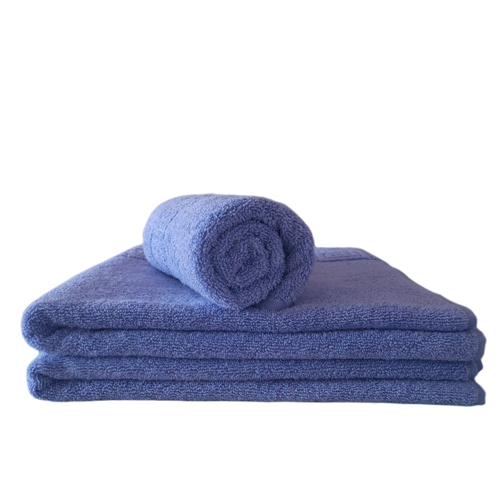 Set 3 prosoape bumbac 100%, 2 buc. 70x140, 1 buc. 50x90, cu densitatea de 500g/mp