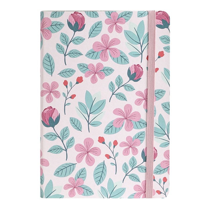 A5-ös füzet vonalzókkal, 128 oldal, kert