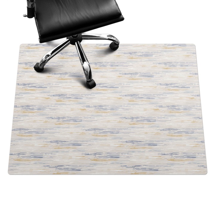 Szék szőnyeg, Wallfluent, Pasztell vízszintes vonalak, Bézs, 120x90 cm, 010250310020100033433