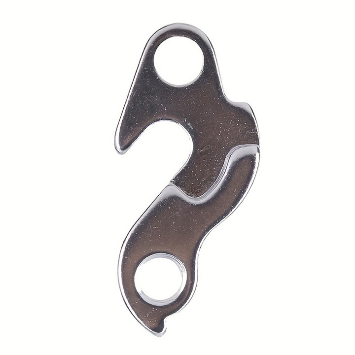 Carlig schimbator bicicleta, aluminiu, argintiu