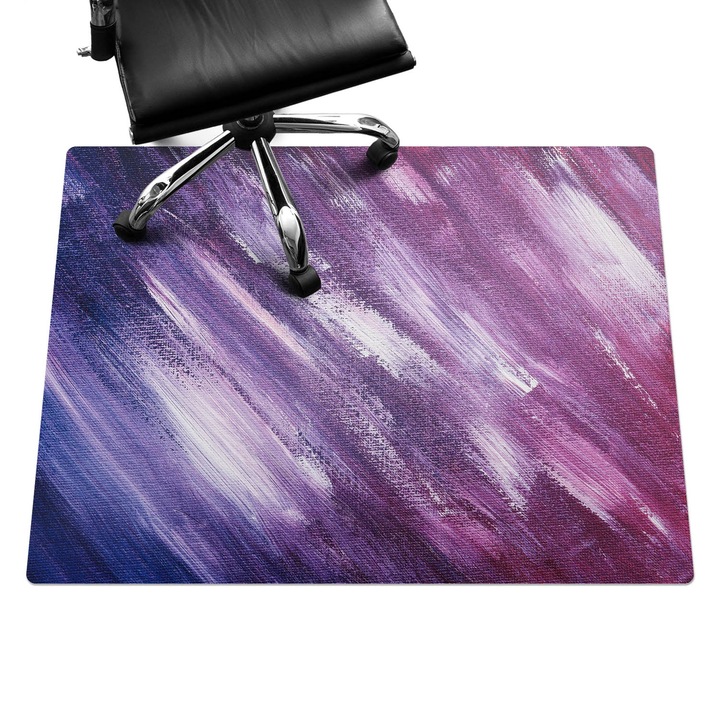 Székalátét, Wallfluent, Ecsetvonások, Lila, 120x90 cm, 010250310020100075093