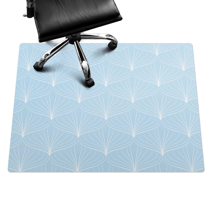 Szék szőnyeg, Wallfluent, Kényes rajongók, Kék, 120x90 cm, 010250310020100057185