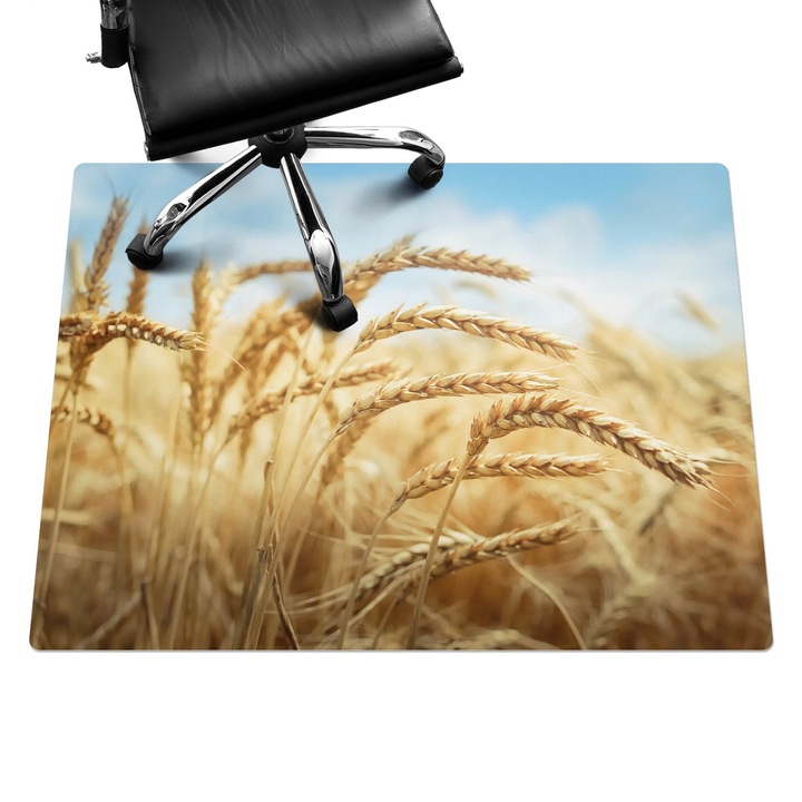 Irodai szék szőnyeg, Wallfluent, Fülek a mezőn, Bézs, 120x90 cm, 010250310020100077380