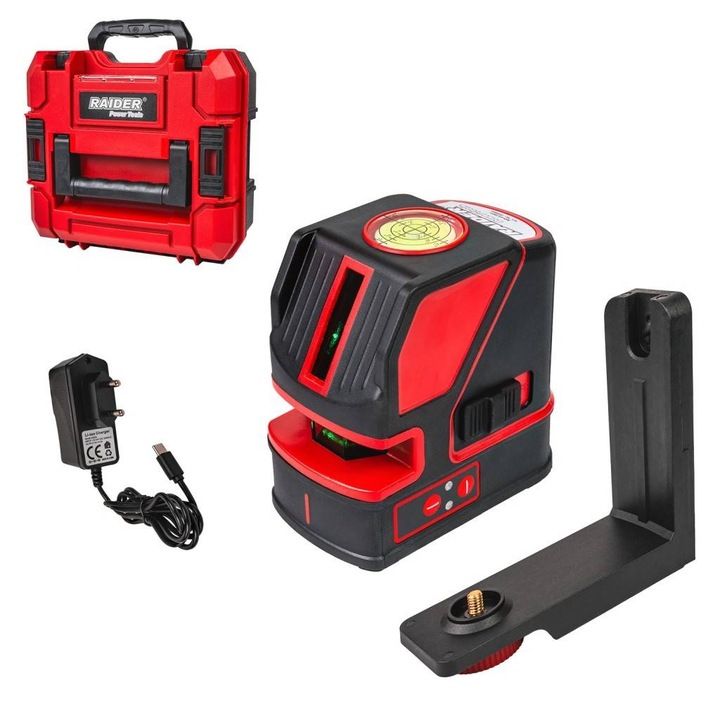 Nivela automata laser verde cruce 30m, 180°