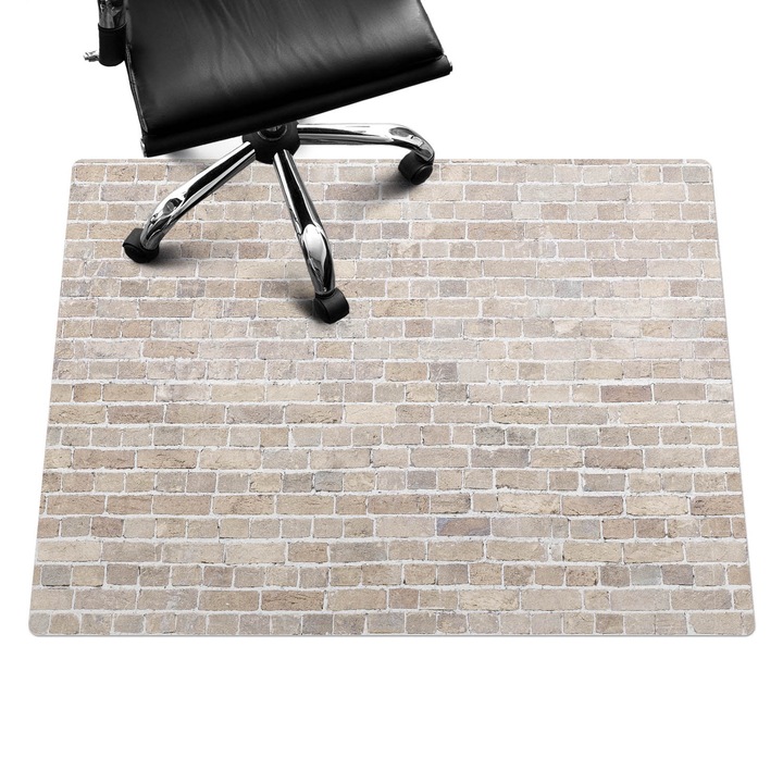 Székalátét, Wallfluent, Retro téglafal, Bézs, 120x90 cm, 010250310020100088474