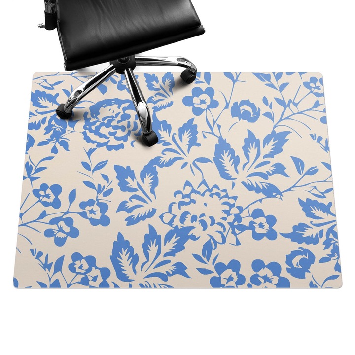 Székalátét, Wallfluent, Vintage virágmintás, Bézs, 120x90 cm, 010250310020100282873