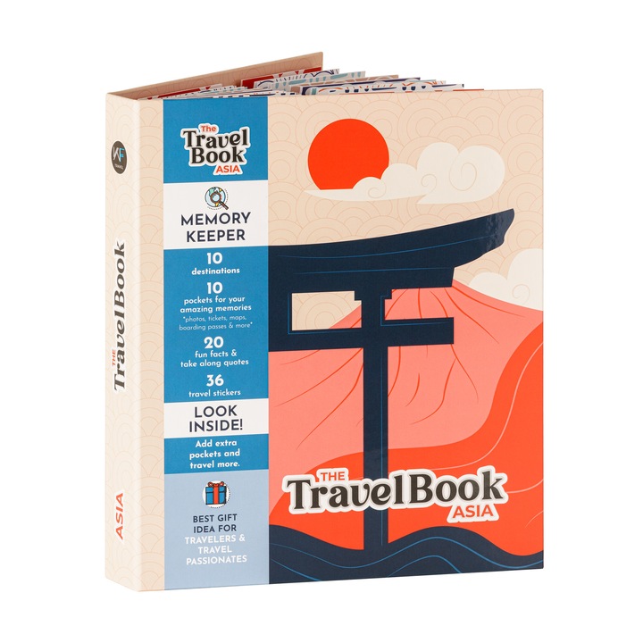Utazási napló, The Travel Book, Asia edition agenda, Multicolor, 265 x 310 mm