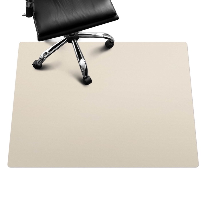 Szék alátét szőnyeg, Wallfluent, Bézs, 120x90 cm, 0102503100201ccebe0cc