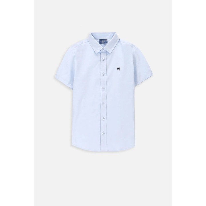 Camasa copii, Coccodrillo, eleganta, albastra, bumbac