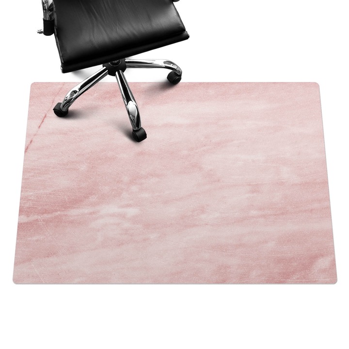 Padlóvédő székalátét, Wallfluent, Pasztell márvány, Rózsaszín, 140x100 cm, 010250310030100012162