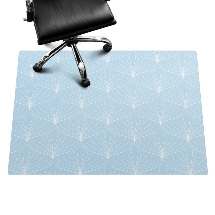 Szék szőnyeg, Wallfluent, Kényes rajongók, Kék, 140x100 cm, 010250310030100057185