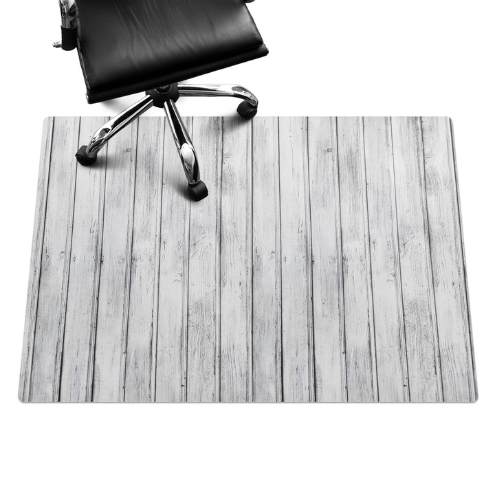 Székalátét, Wallfluent, Vintage fa táblák, Fekete és fehér, 140x100 cm, 010250310030100282496