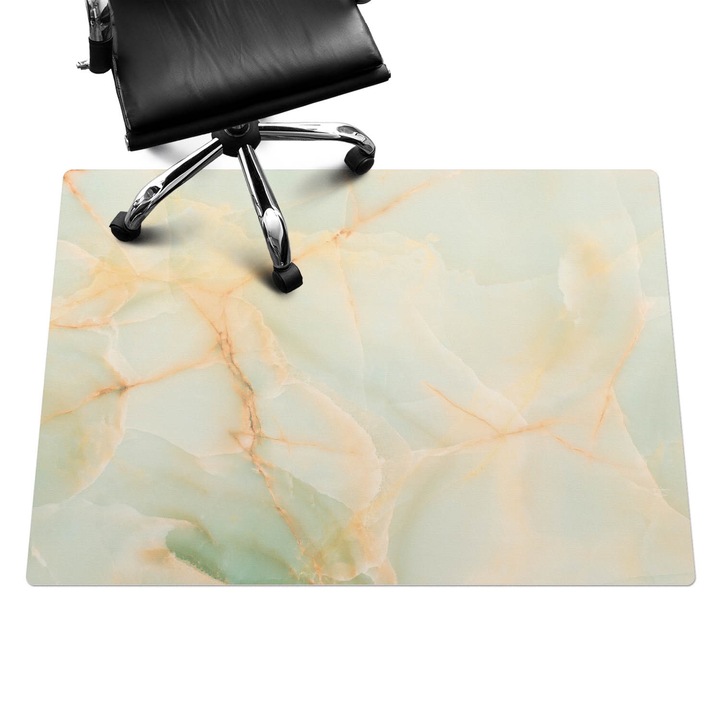 Szék szőnyeg, Wallfluent, Márvány erek, Krémszín, 140x100 cm, 010250310030100282618