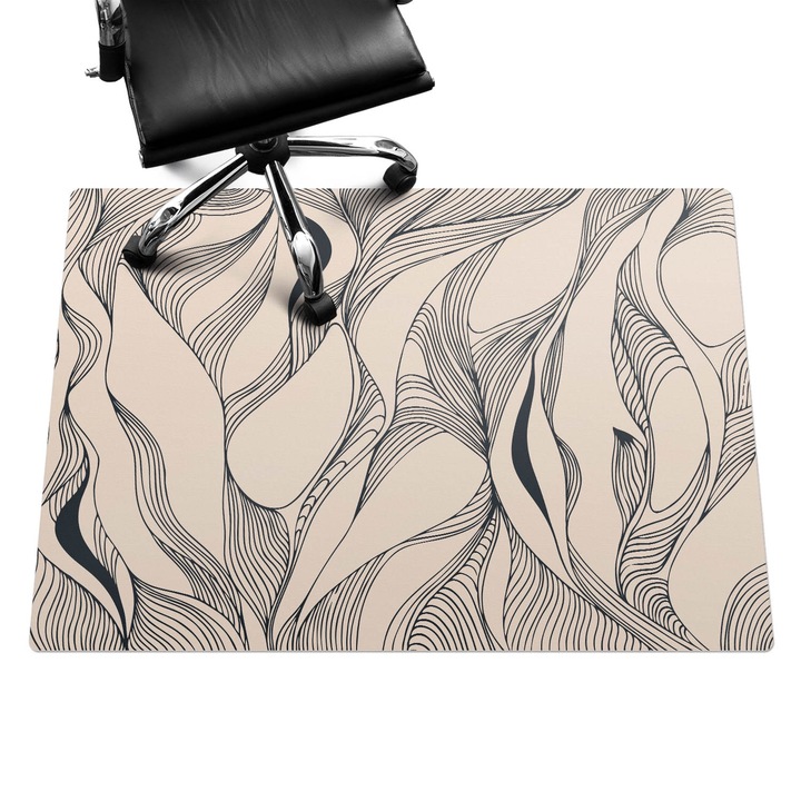 Székalátét, Wallfluent, Absztrakt vonalak, Bézs, 140x100 cm, 010250310030100282801