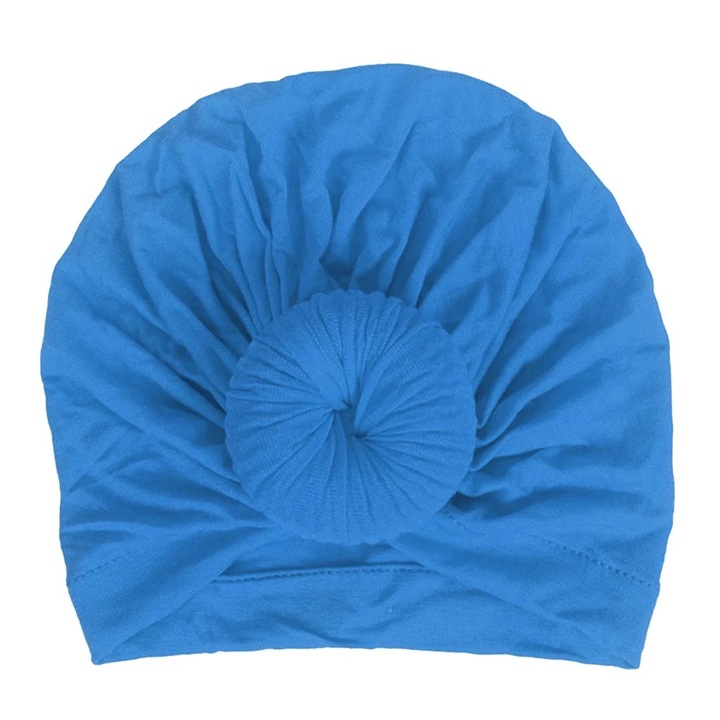 Тюрбан за бебе, памук, унисекс, едноцветен, 1-4 години, комплект 1 бр.