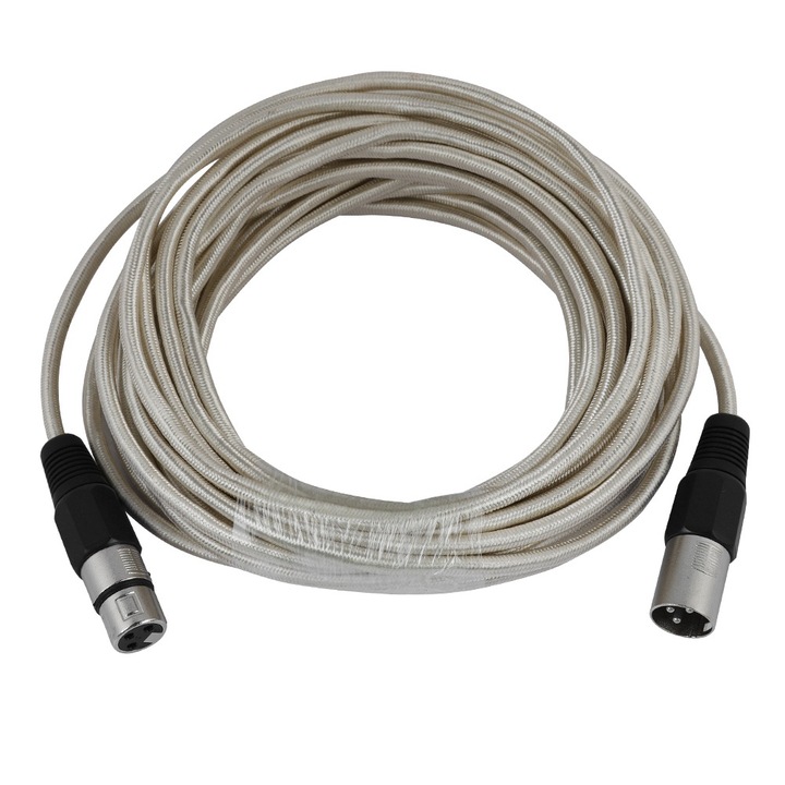 Cablu pentru microfon XLR de inalta calitate, cablu de microfon audio (10 m)