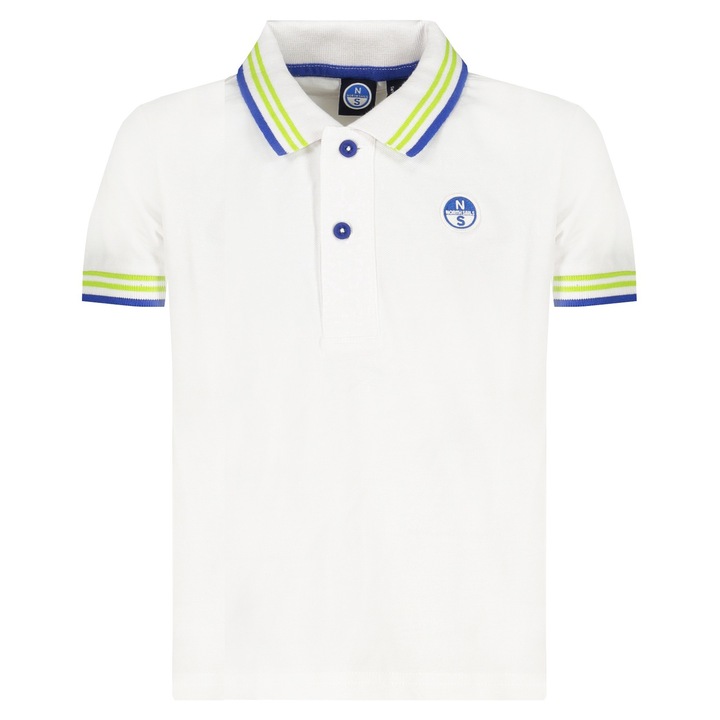 North Sails póló, fehér pamut, Fehér