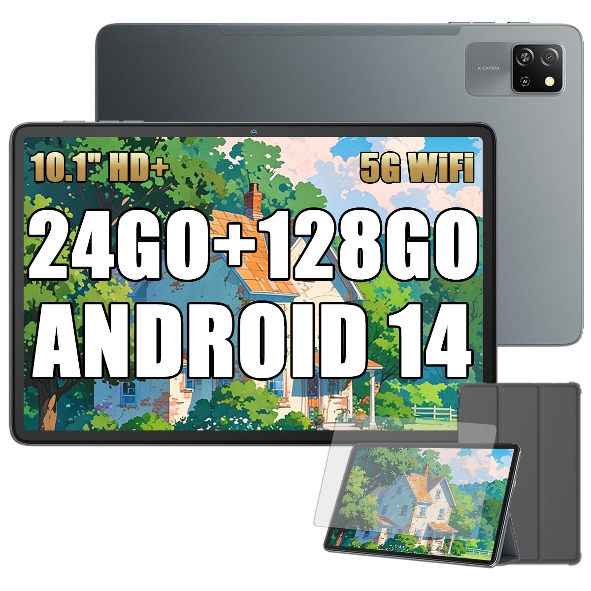 Tableta Blackview Tab 60 Pro, Android 14 Tableta computer, 10.1