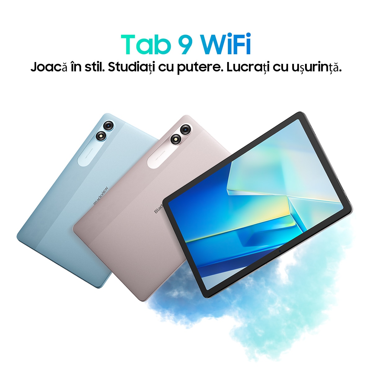 Tableta Blackview Tab 9 WiFi, 10.95 inch, Android 15, WiFi, 1200×1920, 18GB Ram(6GB + 12GB extensibili), 256GB ROM, 8MP+5MP, Expandabil 1TB, 8200mAh, Calendar, Calculator, Ceas cu alarma, Gri