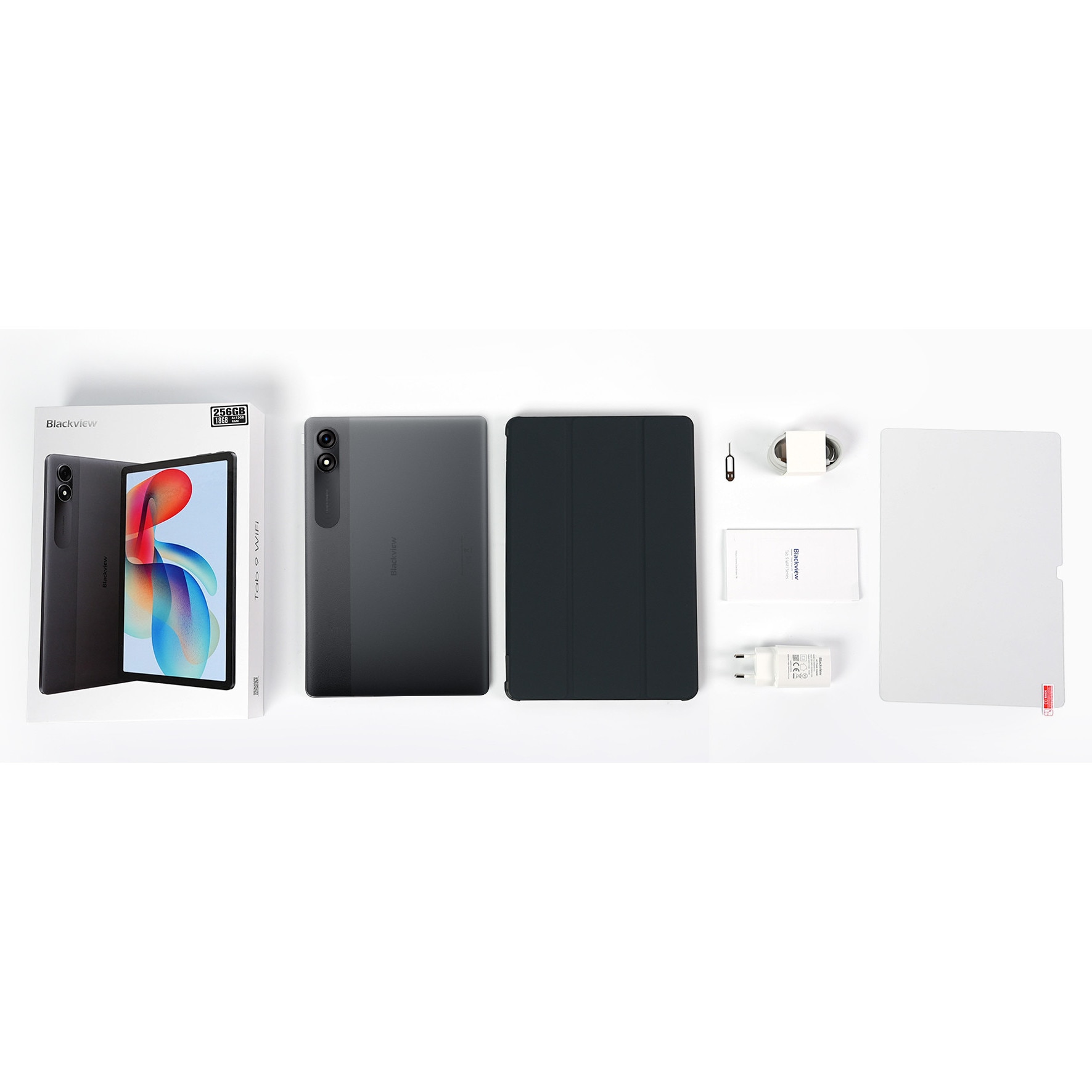 Tableta Blackview Tab 9 WiFi, 10.95 inch, Android 15, WiFi, 1200×1920, 18GB Ram(6GB + 12GB extensibili), 256GB ROM, 8MP+5MP, Expandabil 1TB, 8200mAh, Calendar, Calculator, Ceas cu alarma, Gri