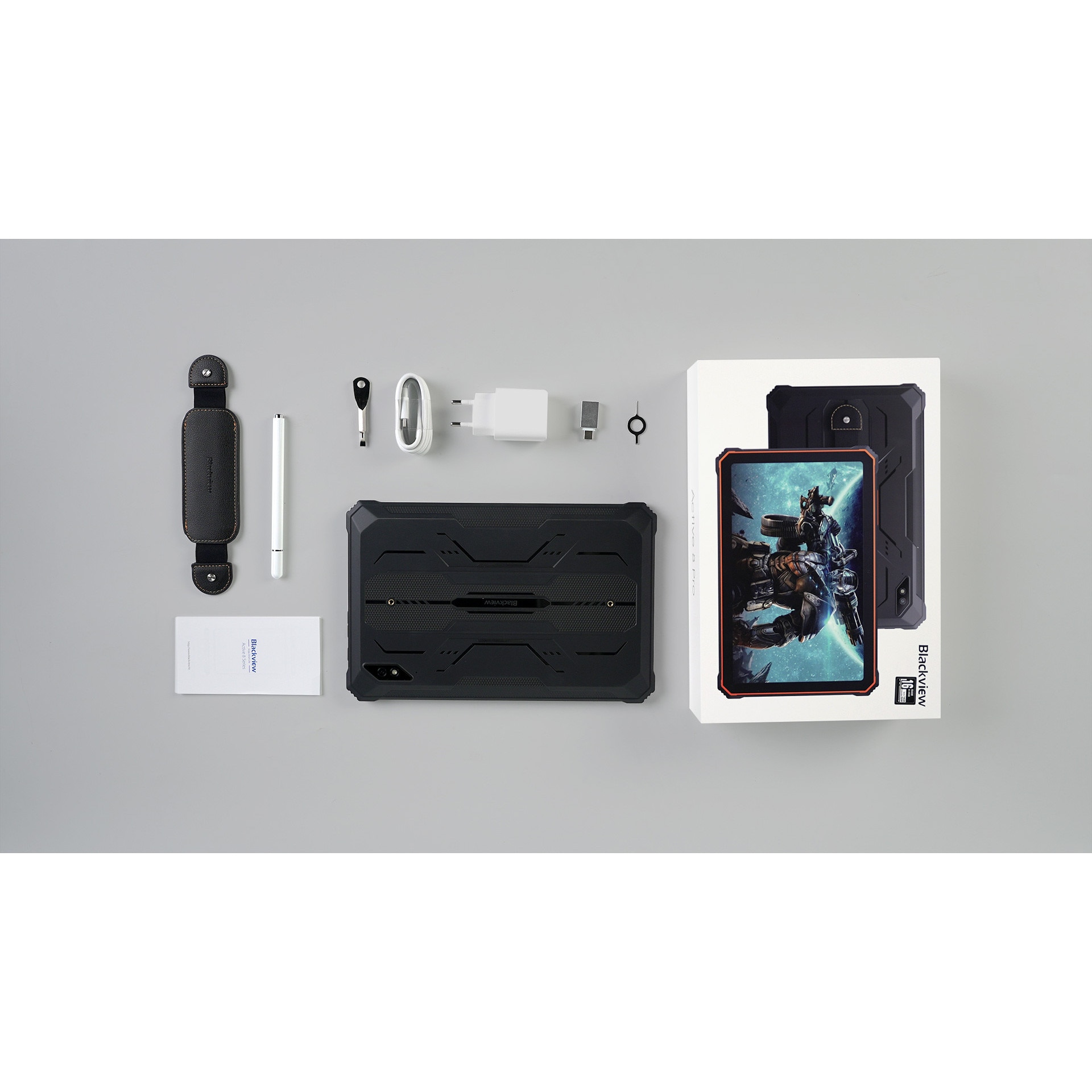 Tableta Blackview Active 8 Pro Tab LTE, 10.36" FHD+ IPS, 8GB RAM, 256GB, 4G LTE, MediaTek Helio G99, Portocaliu