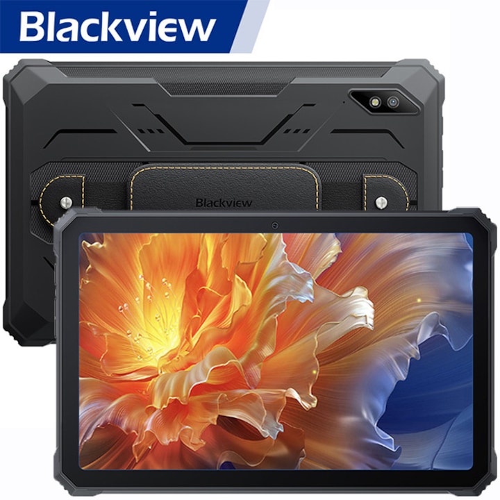 Таблет Blackview Active 8 Pro, 10.36 инча, Android 14, FHD+IPS, 60HZ, 24GB Ram (8GB + 16GB разширяема), 1200×2000, 256GB ROM, 22000mAh, NFC/RGB, SIM карта, черен