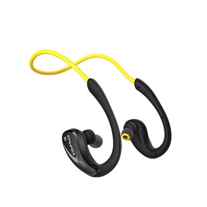 AWEI A880BL In-Ear Bluetooth fülhallgató headset, sárga