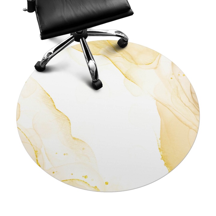 Székalátét, Wallfluent, Éteri folyadékhullámok, Sárga, fi100 cm, 010250310040000274397